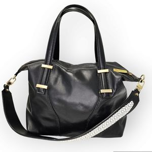 Antonio Melani Black Leather Purse Handbag